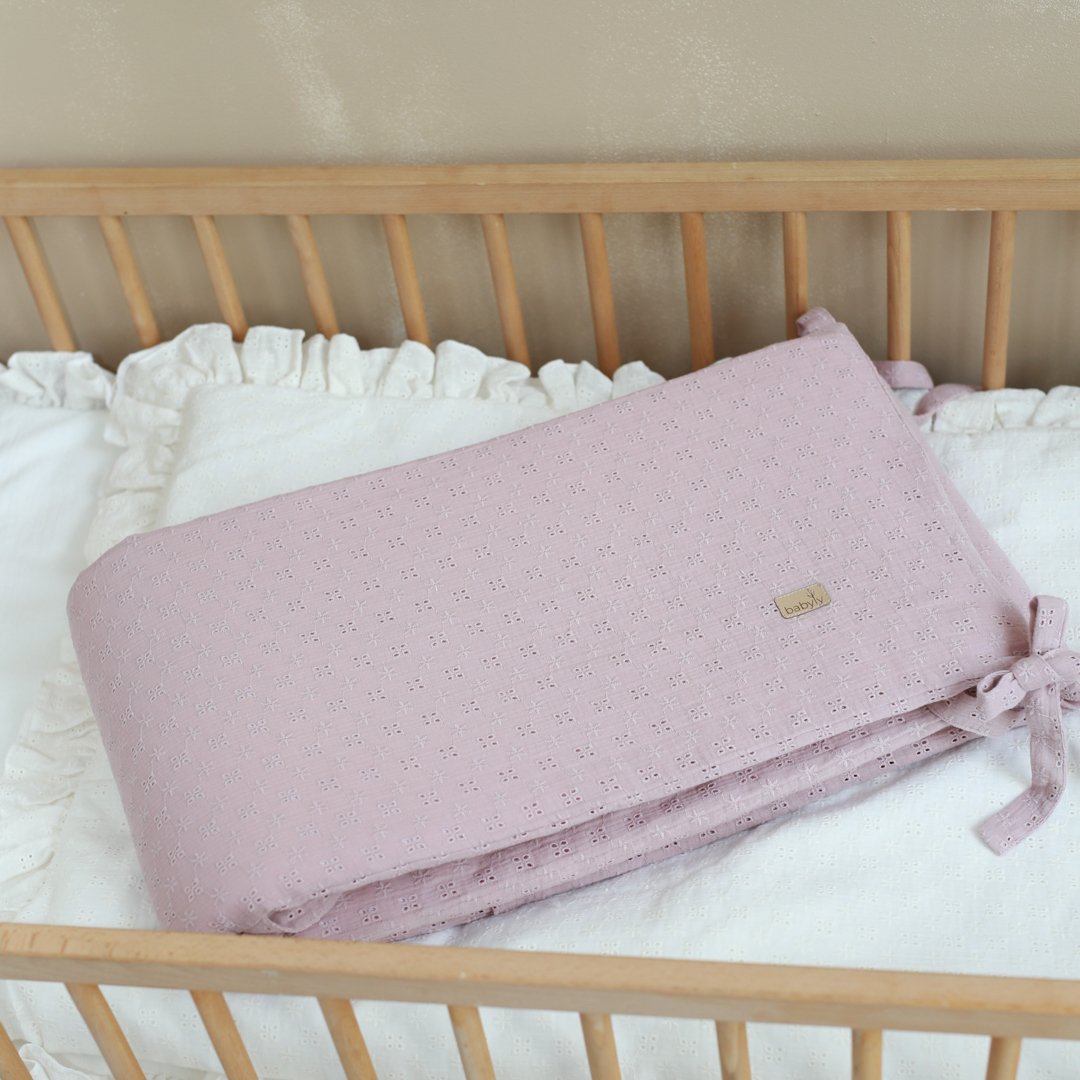 Pink clearance crib bumper