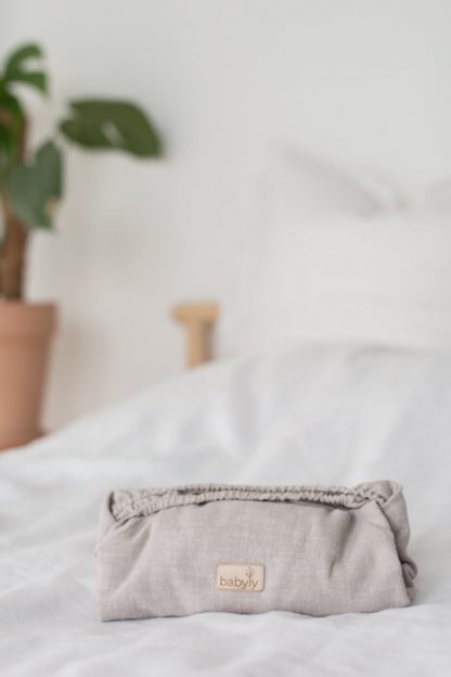 lniane prześcieradło z gumką beżowe_0243-2 lniane prześcieradło z gumką beżowe