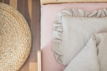 lniane prześcieradło 60 x120 pudrowyróż_0700-2 lniane prześcieradło 60 x120 pudrowyróż