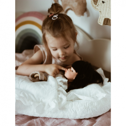 Ppościel dla lalki z falbanką (1) (8) pościel dla lalki z falbanką (1)