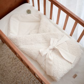 Teddy baby wrap - cream