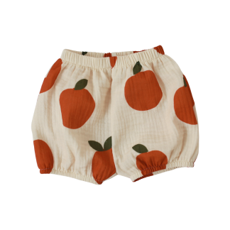 Muslin bloomers - baby shorts - Scandi Oranges