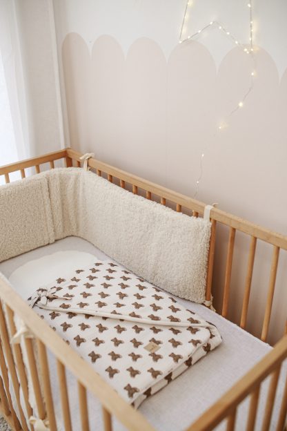 Crib bumper Teddy Cream