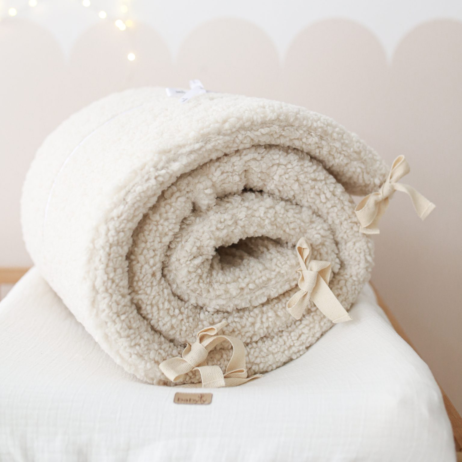 Crib bumper Teddy Cream