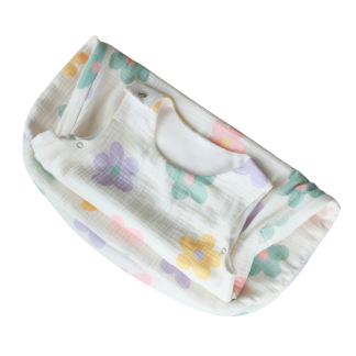 Muslin baby sleeping bag - Vintage Flower