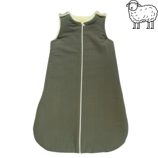 Baby sleeping bag - Wool - Khaki