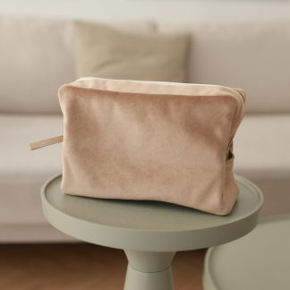 Cosmetic bag/organizer – velvet beige