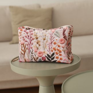 Cosmetic bag/organizer – Flowery