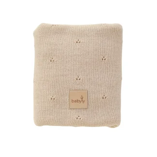 Baby blanket- Merino wool - Sand