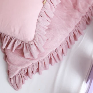 Glitter bedding for girls L 120×160 cm – pink