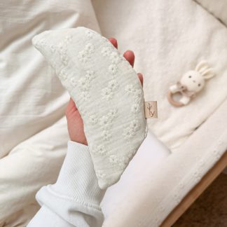 Natural cherry stones pillow - semicircle- Lilly