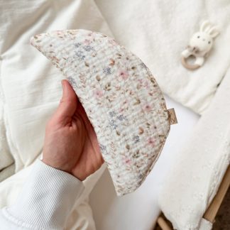 Natural cherry stones pillow - semicircle- Meadow