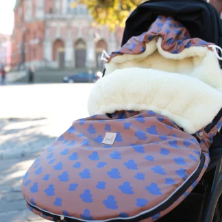 Pram footmuff - Wool - Browni ( limited colletion) (Copy)
